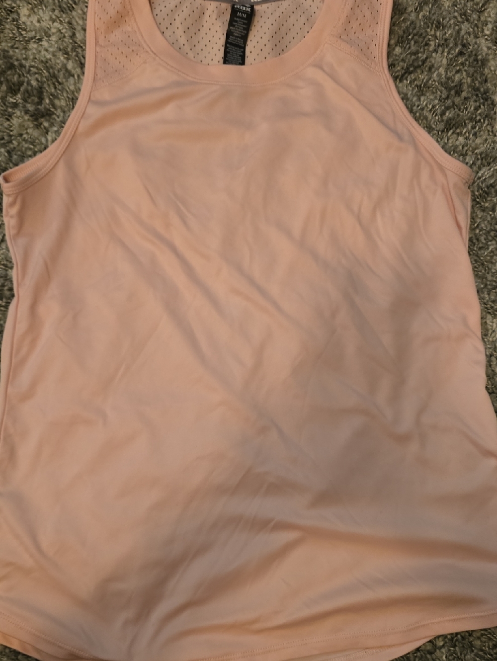 RBX Peach Mesh-Back Athletic Tank